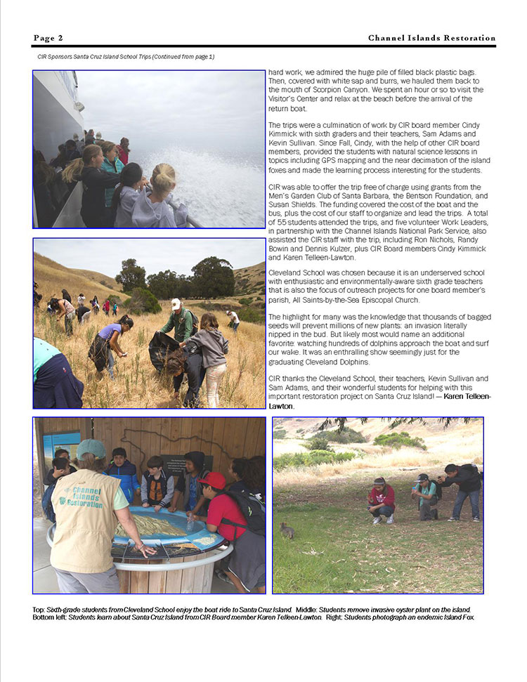 CIR Newsletter May 2015 Page 2
