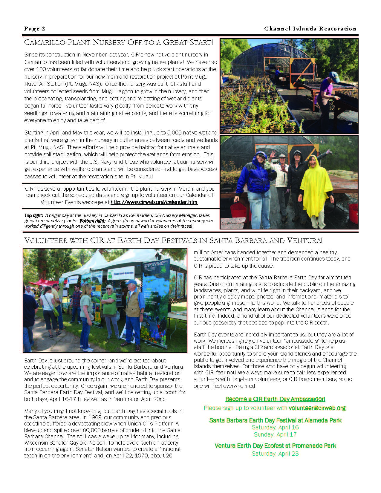 CIR Newsletter February 2016 Page 2